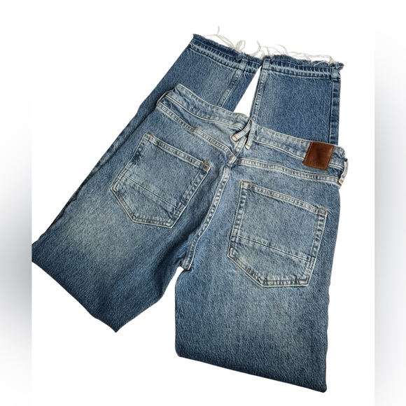 FREE PEOPLE - We the free Boyfriend Blue Jeans Size 27 - Picture 6 of 9